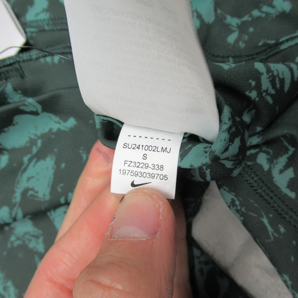 Nike One Leggings Womens Small Green Dri-Fit High Rise 7/8 Crop Training $70 NEW